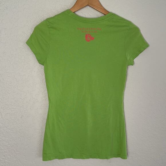 Hog’s Breath Saloon Key West Green T-Shirt Women’s Cut Medium Florida Graphic - Picture 5 of 7
